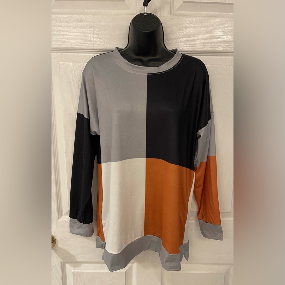 ❤️Boutique Color block , Size Large, Stretchable, light weight, Shirt